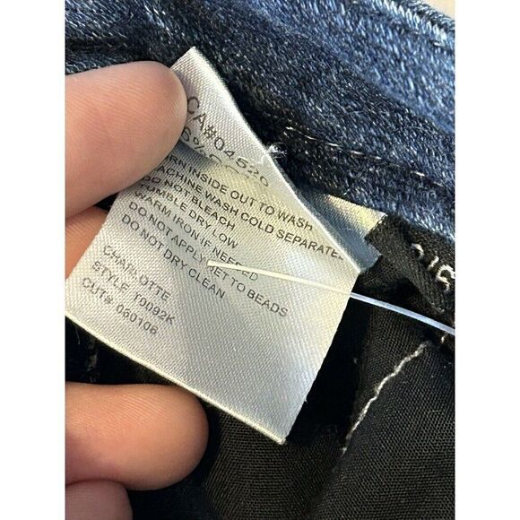 TRU LUX Women's Blue Denim Jeans Skinny Mid-Rise Size 28/6 Pants - Picture 6 of 10